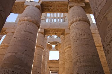 Columns at Karnak Temple, Luxor, Egypt clipart