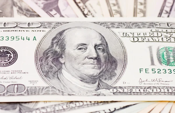 Банкноти доларів, абстрактні бізнес-гроші фон — стокове фото