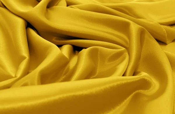 Elegant och mjuk gul satin bakgrund — Stockfoto
