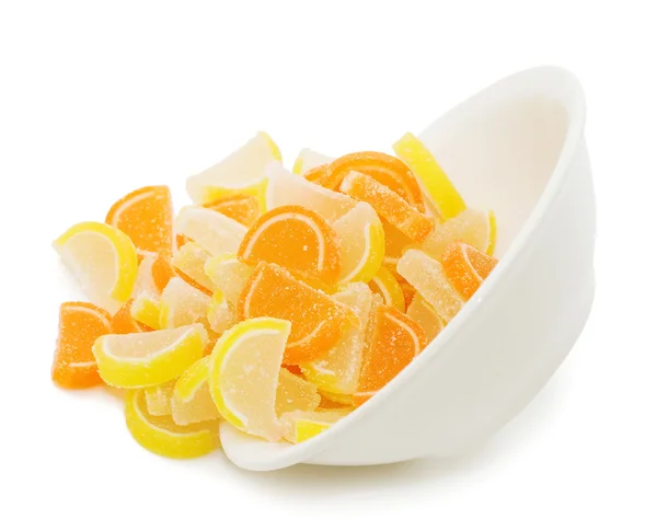 Fruit Candy Isolated White Background — Stock Photo, Image