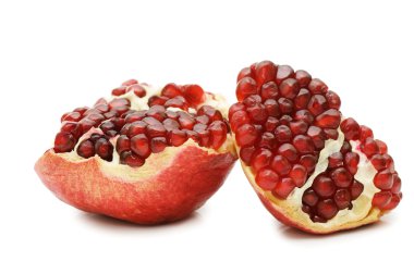 Pomegranate isolated on white background clipart