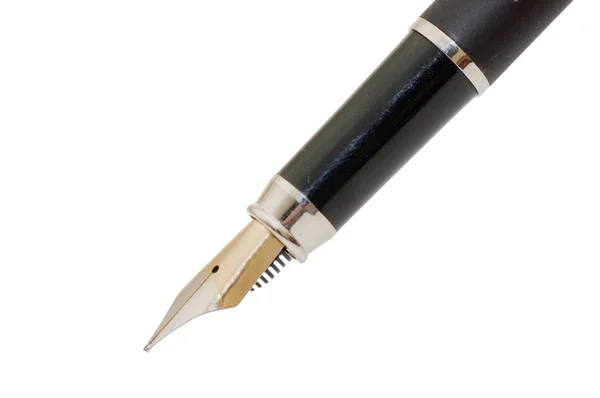 白色背景隔离的商业钢笔 — 图库照片
