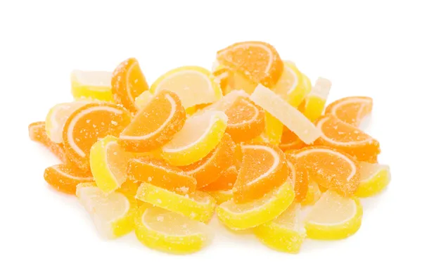 Fruit Candy Elszigetelt Fehér Background — Stock Fotó