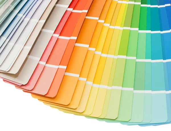 Kleurengids Voor Selectie Geïsoleerd Witte Achtergrond — Stockfoto