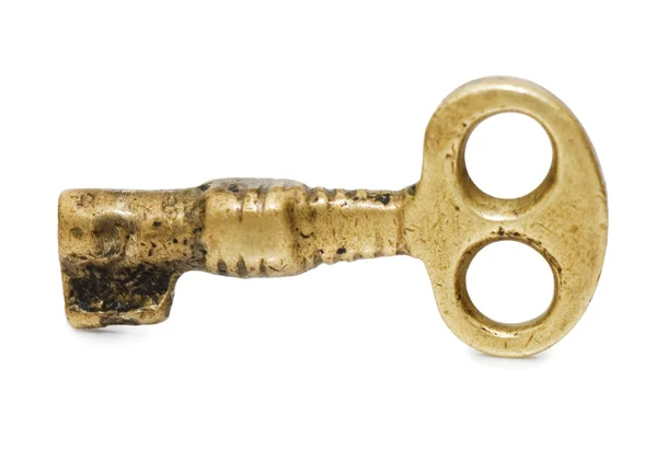Beyaz Arkaplanda Eski Anahtar — Stok fotoğraf