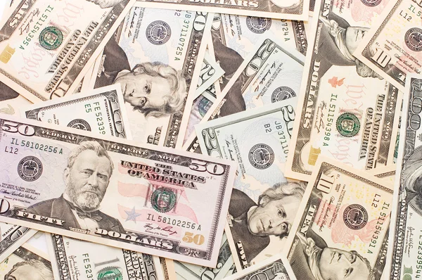 Банкноти Доларів Абстрактні Бізнес Гроші Фон — стокове фото