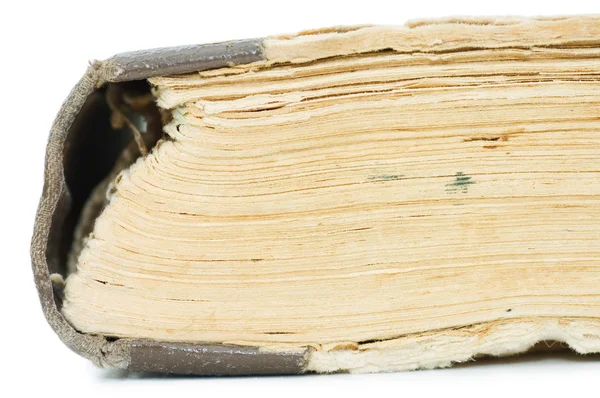 Το αρχαίο βιβλίο που απομονώνονται σε λευκό φόντο — Φωτογραφία Αρχείου