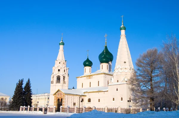 Den Gamla Kyrkan Staden Jaroslavl Vintern — Stockfoto