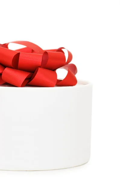Box Mit Einem Geschenk Isoliert Auf Weißem Hintergrund — Stockfoto