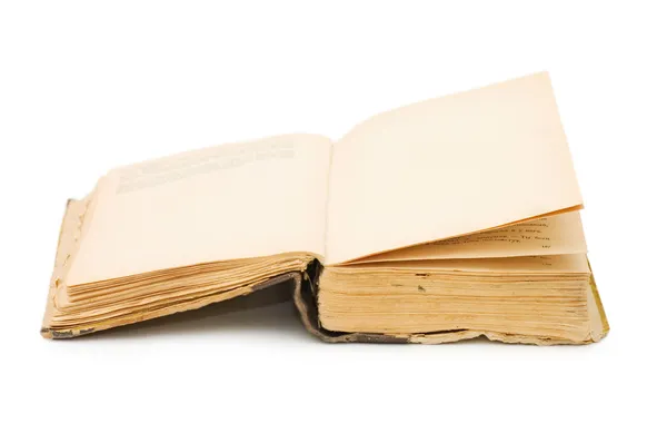 Libro Antiguo Aislado Sobre Fondo Blanco — Foto de Stock