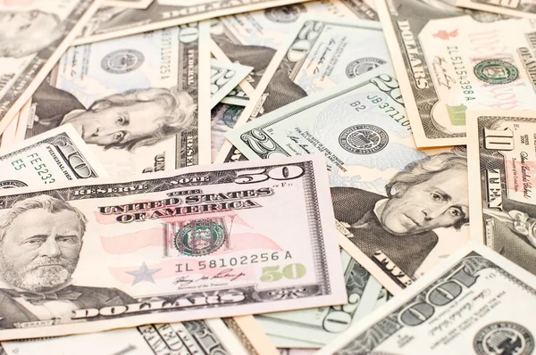 Банкноты Долларах Абстрактный Бизнес Фон — стоковое фото