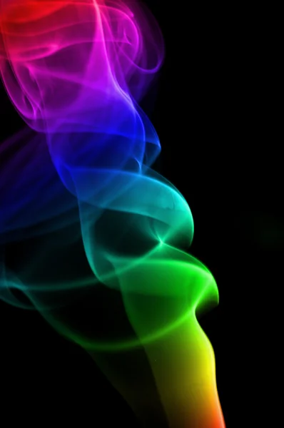 Абстрактный Дым Выделенный Черном — стоковое фото