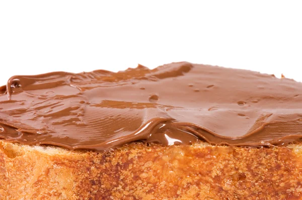 Fresh Bread Chocolate Paste — Stock Photo, Image