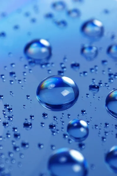 Water Droplets Glass Raindrops — ストック写真