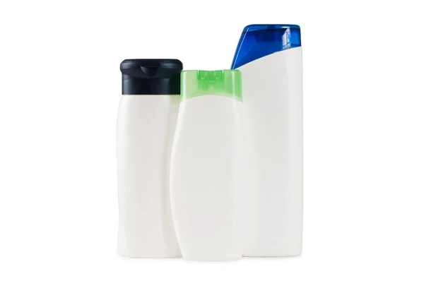 Shampoo bottiglia isolata sullo sfondo bianco — Foto Stock