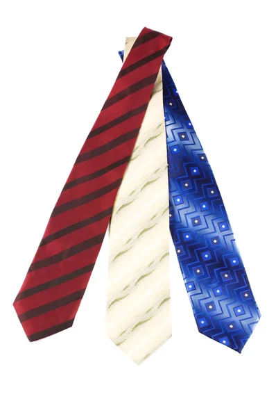 Розкішна Краватка Білому Тлі — стокове фото