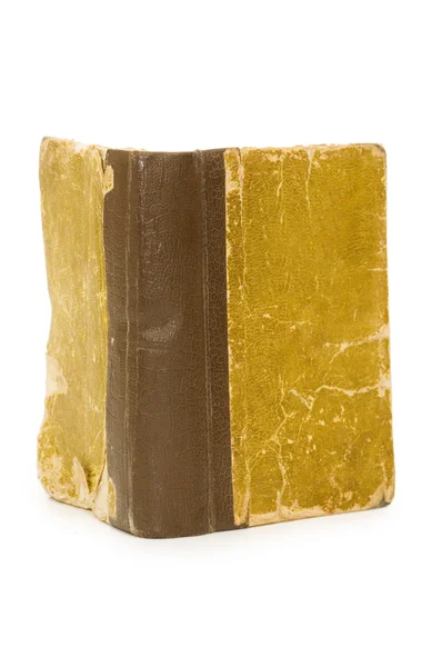 Το αρχαίο βιβλίο που απομονώνονται σε λευκό φόντο — Φωτογραφία Αρχείου