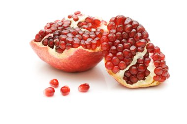 Pomegranate isolated on white background clipart