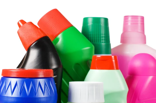 Assortment Means Cleaning Isolated — Stock Photo, Image