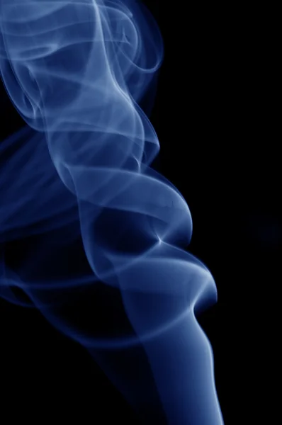 Fumul Abstract Izolat Negru — Fotografie, imagine de stoc