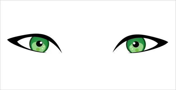Eyes isolated in white background. — Stock Vector