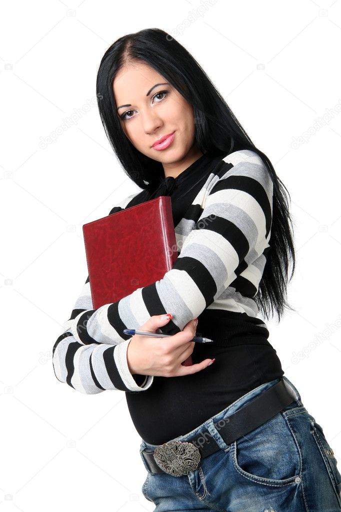 The business woman with documents