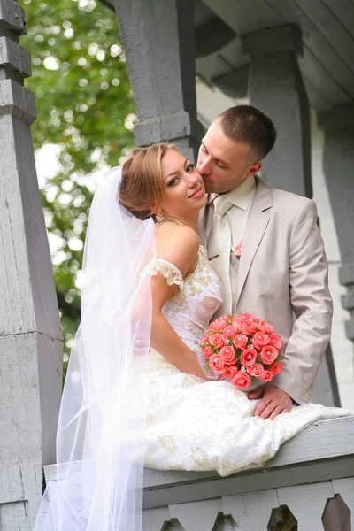 Vőlegény és menyasszony — Stock Fotó