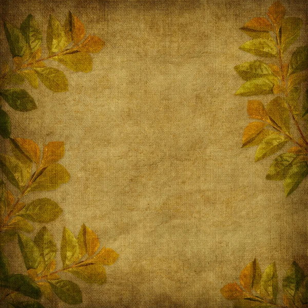 가 함께 휴가 위한 카드 추상 backgro에 나뭇잎 — 스톡 사진