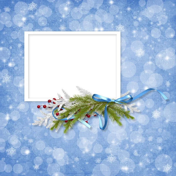 Card Holiday Branches Abstract Background — Stock Photo, Image