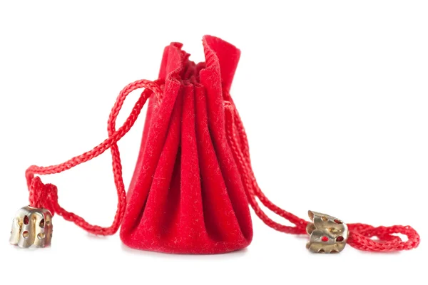 Pequeña bolsa roja — Foto de Stock