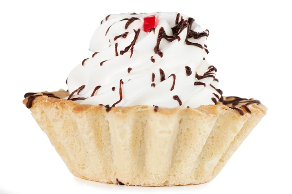 Cake with whipped cream — Stock Photo, Image