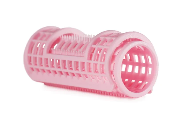 Roze haar roller — Stockfoto