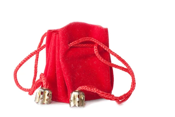 Küçük kırmızı çanta — Stok fotoğraf