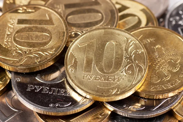 Um monte de moedas — Fotografia de Stock