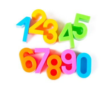 Bright numbers clipart