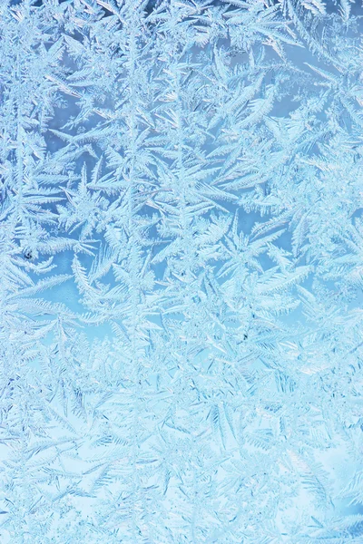 Χειμερινές Παγετός Φόντο Ένα Παράθυρο — Φωτογραφία Αρχείου