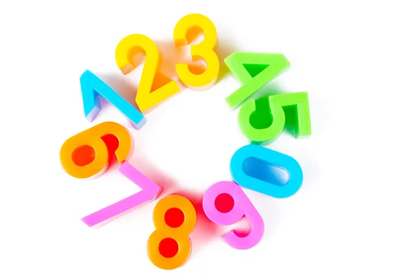 Education Concept Photo Bright Numbers — Stock Photo, Image