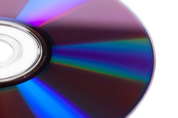 Makro Syn Optisk Disk Med Färgstarka Reflektioner — Stockfoto