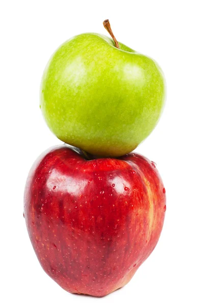 Два яблука — стокове фото