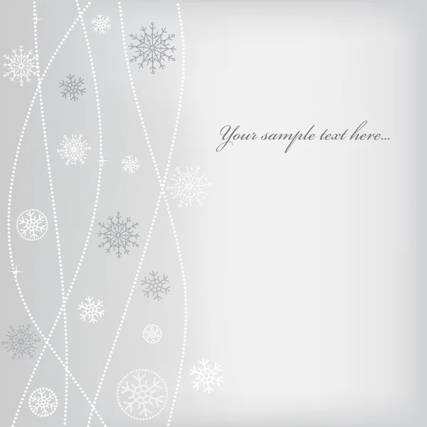 Design natalizio (Capodanno) con fiocco di neve . — Vettoriale Stock