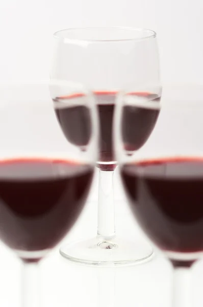 Trois verres de vin — Photo