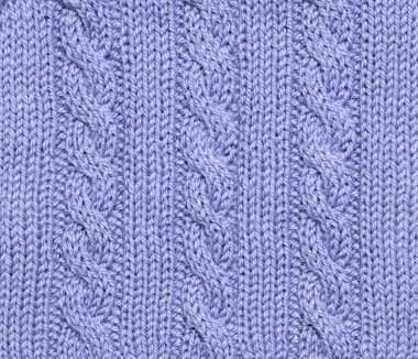 Blue knitted background clipart