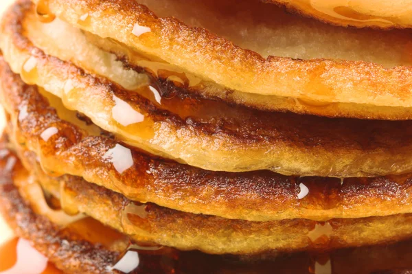 Pancakes stivă close-up — Fotografie, imagine de stoc