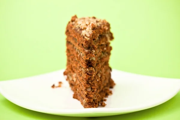 Stykke chokoladekage - Stock-foto