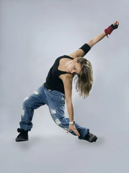 genç kız eylem breakdance dans