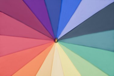 Rainbow multicolored umbrella clipart