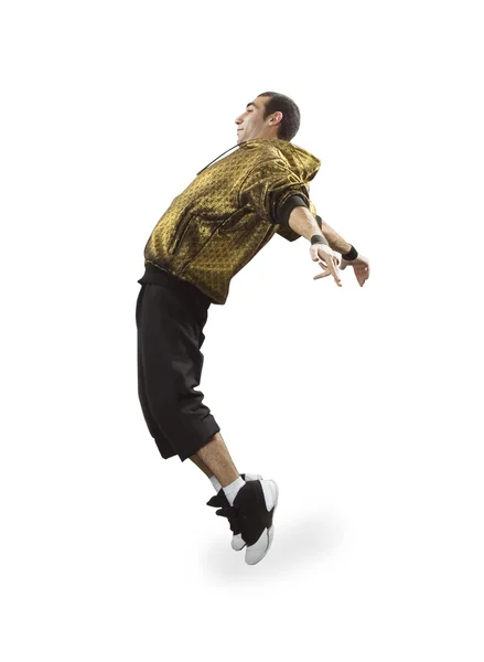 Tonåring som dansar breakdance i aktion — Stockfoto