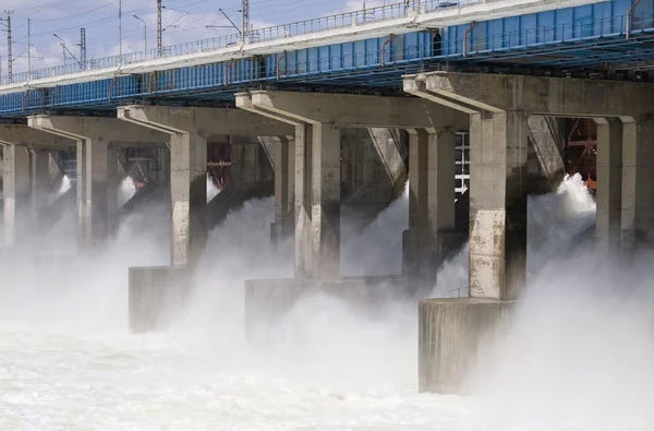 Reset Water Hydroelectric Power Station River — Stock Photo, Image