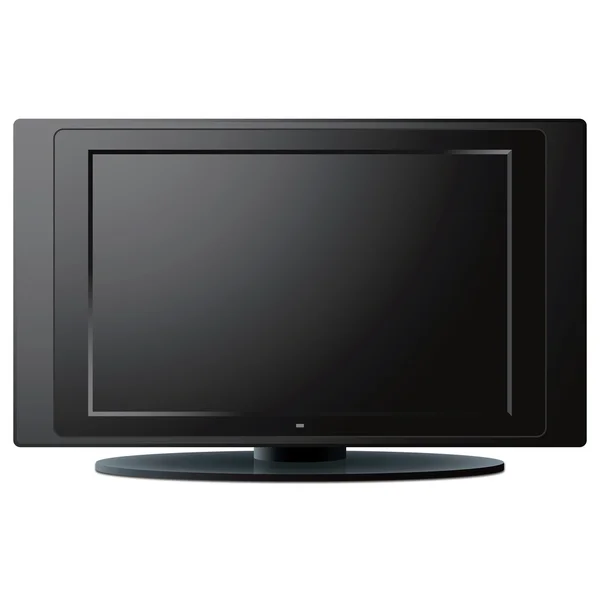 Modern LCD TV set — Stock Vector