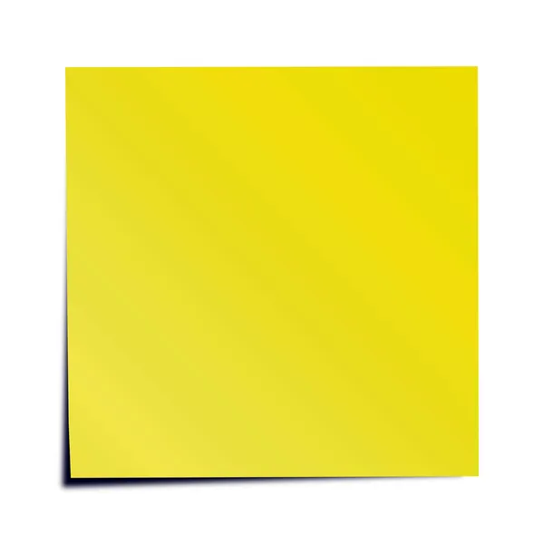 Nota adhesiva amarilla — Vector de stock
